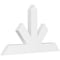 Ekena Millwork Saratoga Architectural Grade PVC Gable Bracket, 36"W x 21"H x 2"D x 4"F, 14/12 Pitch GBP036X21X0204SAR00 - alternate 1